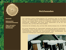 Tablet Screenshot of holzfassade.cybercat.ch